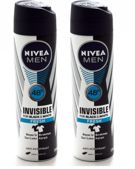Invisible Black&White Fresh Erkek Sprey Deodorant 150 ml x 2 Adet