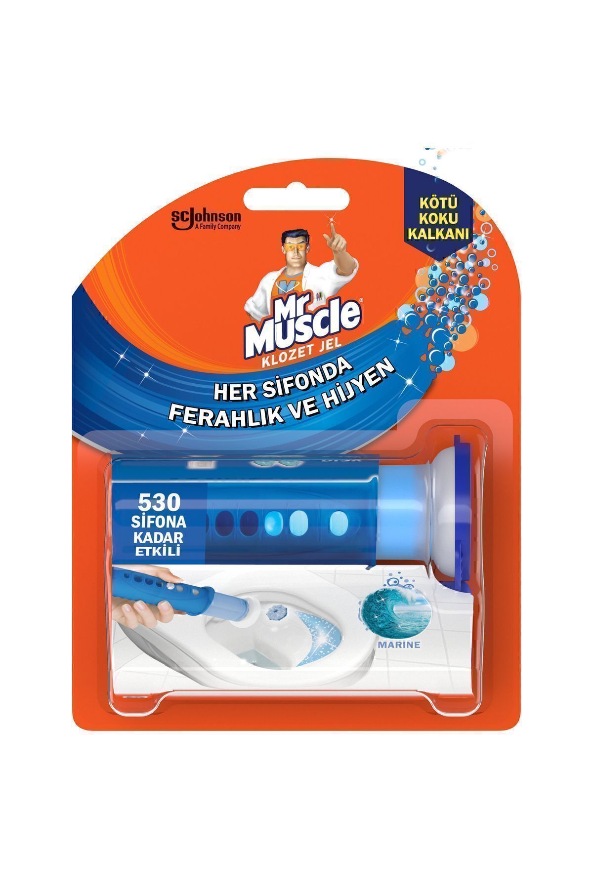 Klozet Jel Blok, Tuvalet Temizleyici, Marine, 36g