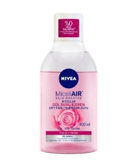 Micellar Gül Suyu Içeren Çift Fazlı Makyaj Temizleme Suyu 400 Ml - Micelair