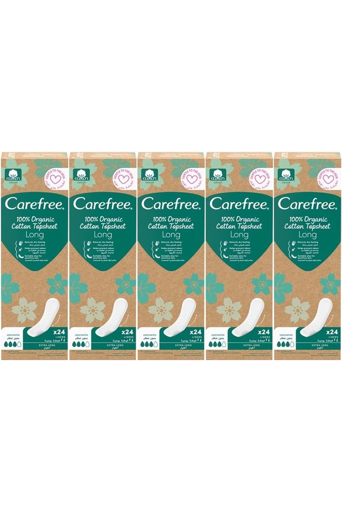 O.B Carefree Günlük Ped Organic Cotton Topsheet Uzun 120 Adet (5PK*24)