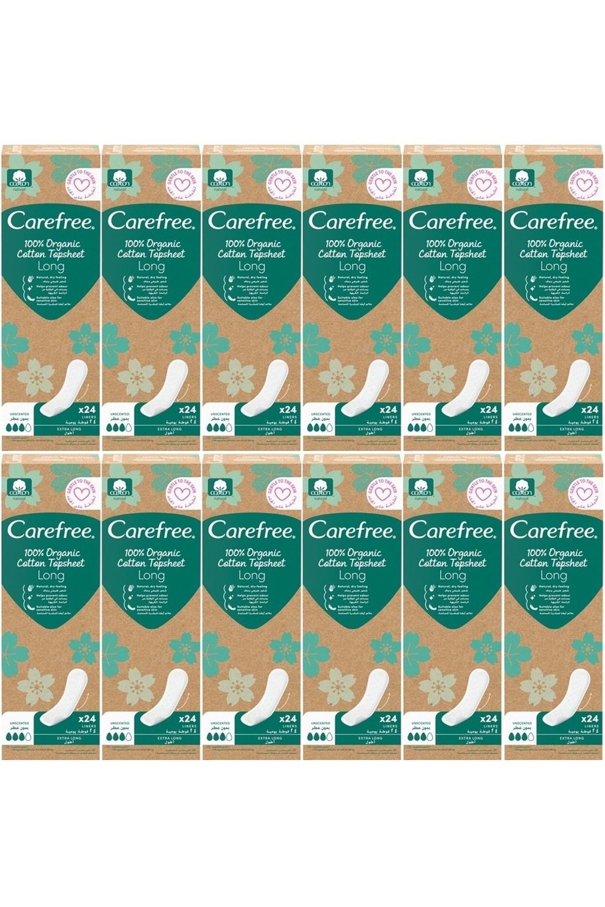 O.B Carefree Günlük Ped Organic Cotton Topsheet Uzun 288 Adet (12PK*24)