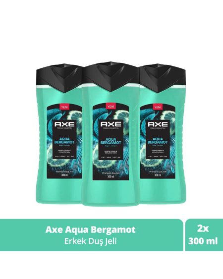 Premium Collection Duş Jeli Aqua Bergamot 3 In 1 Vücut Saç Yüz 300 ml X3