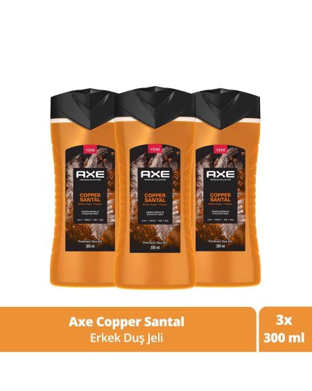 Premium Collection Duş Jeli Copper Santal 3 In 1 Vücut Saç Yüz 300 ml X3