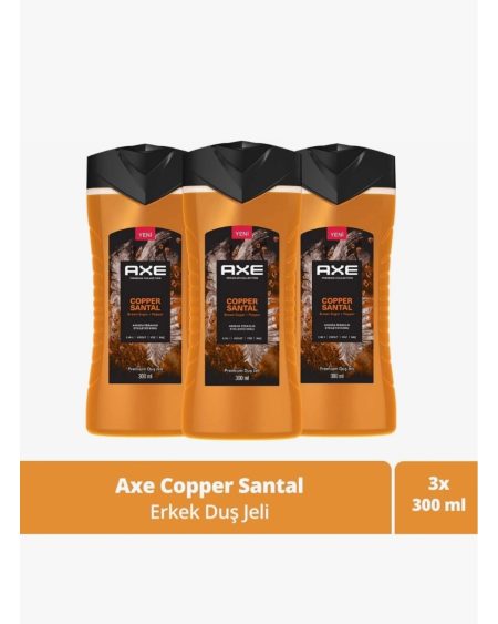 Premium Collection Duş Jeli Copper Santal 3 In 1 Vücut Saç Yüz 300 ml X3