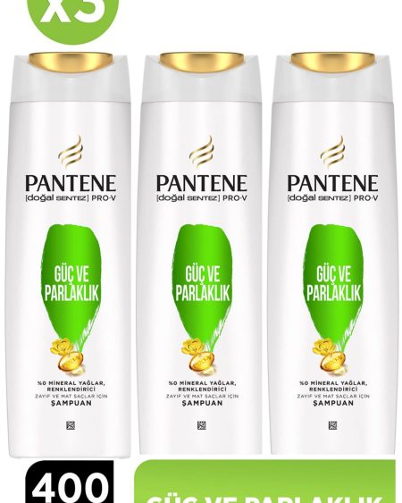 Pro-v Doğal Sentez Şampuan Güç Ve Parlaklık 400 Ml Şampuan 3 Adet