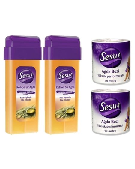 Roll-On Kartuş Ağda Normal Ciltler 2x100ml Ağda Bezi 2x10mt