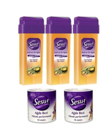 Roll-on Kartuş Ağda Normal Ciltler 3x100ml + Ağda Bezi 2x10mt