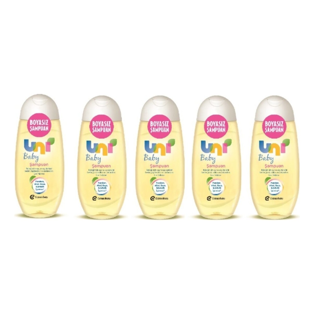 Uni Baby Saç Ve Vücut Şampuanı 200 Ml 5'Li Özel Set