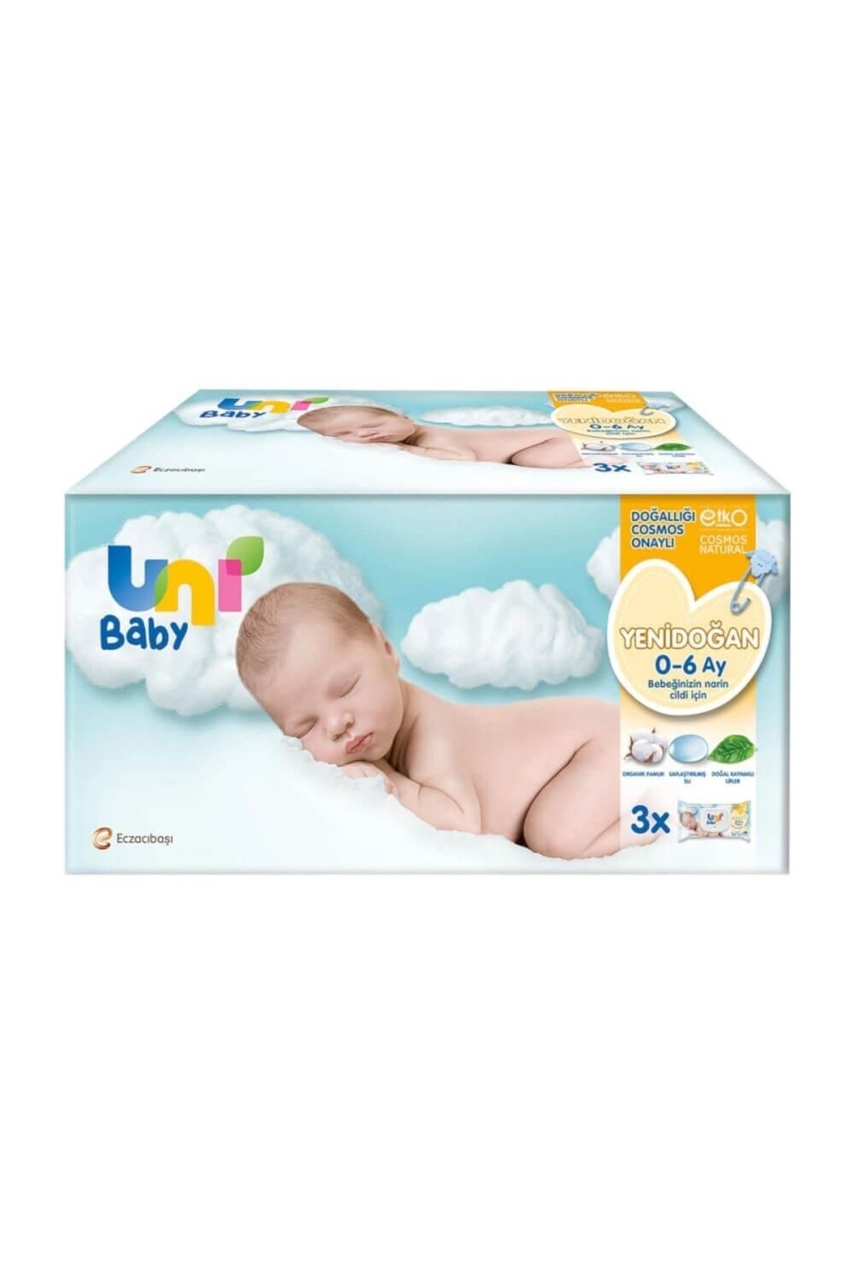 Yenidoğan Islak Mendil 3x40lı 0-6 Ay