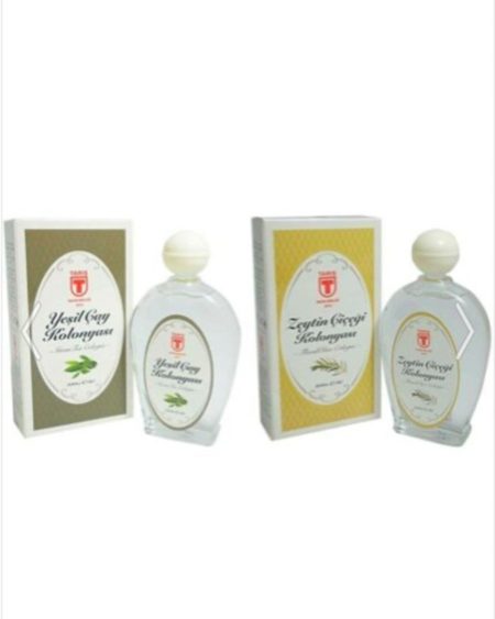 Zeytin Çiçeği & Yeşil Çay Kolonyası Cam 2 X 200 Ml Premium Seri