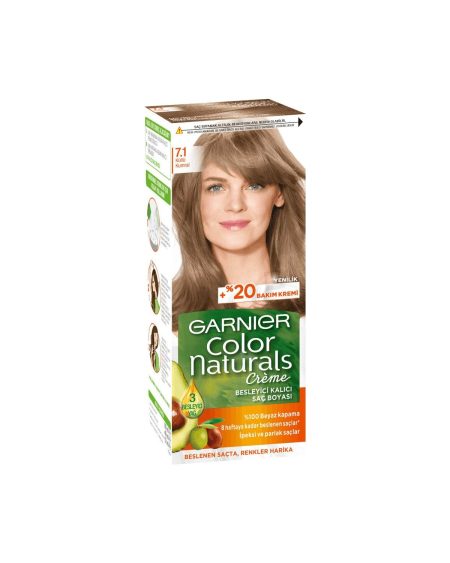 Color Naturals Saç Boyası Küllü Kumral No: 7.1