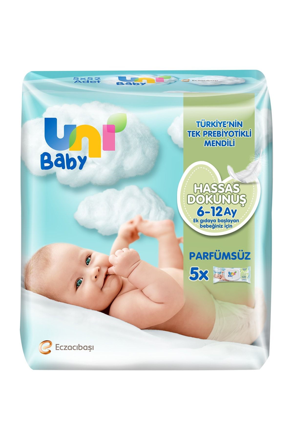 Hassas Dokunuş Islak Havlu Mendil 5li 260 Yaprak