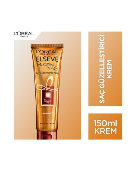 L'oréal Paris Mucizevi Yağ Saç Güzelleştirici Krem 150 Ml