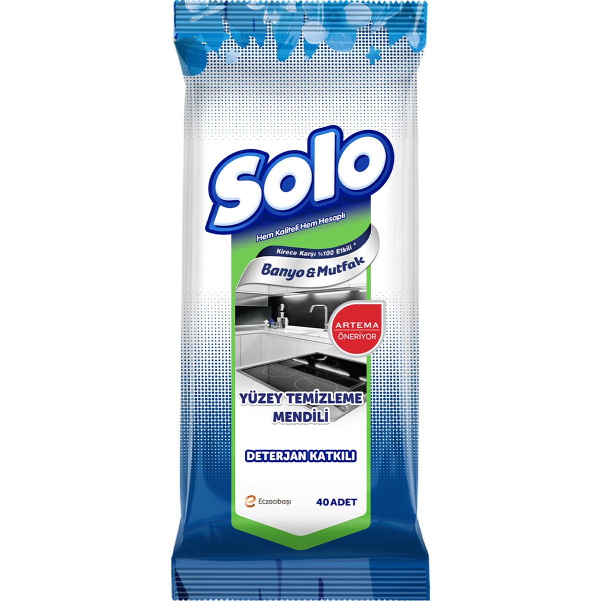 Solo Yüzey Temizleme Mendili 40’lı - Banyo & Mutfak